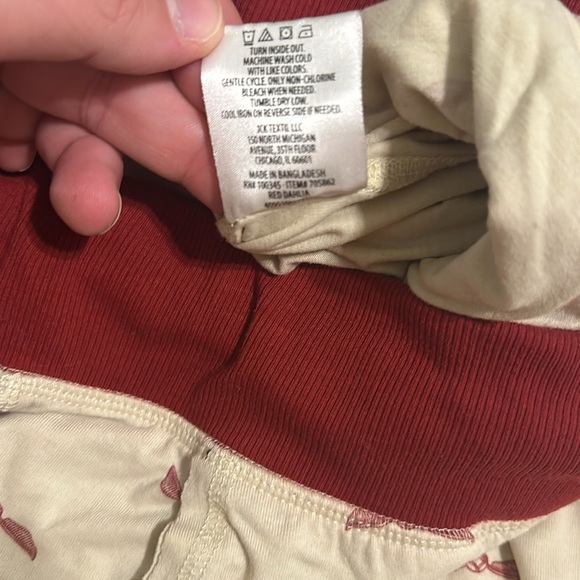 Wizarding World Harry Potter Women’s Lounge Pajama Pants Joggers Cream Red Large - Picture 10 of 10